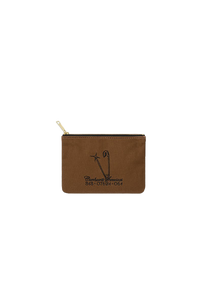 Carhartt WIP I033096 Canvas safety pin/embroidery graphic zip wallet