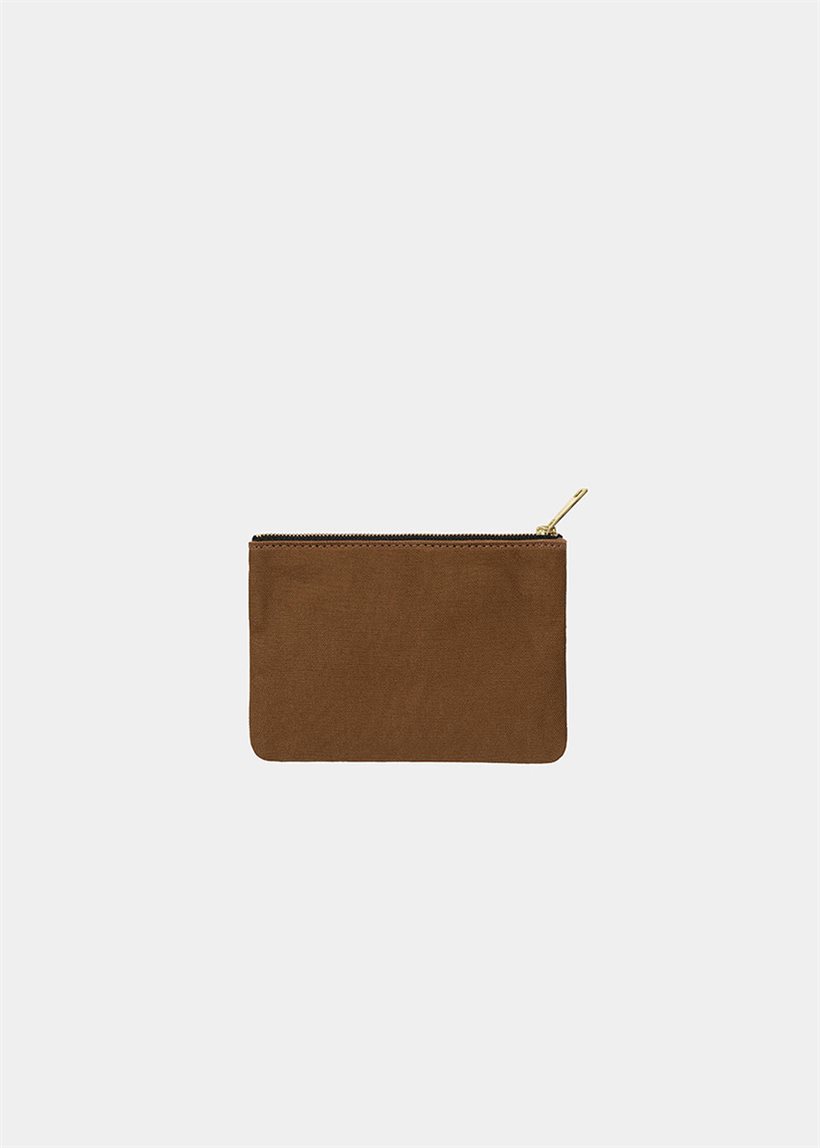 Carhartt WIP I033096 Canvas safety pin/embroidery graphic zip wallet